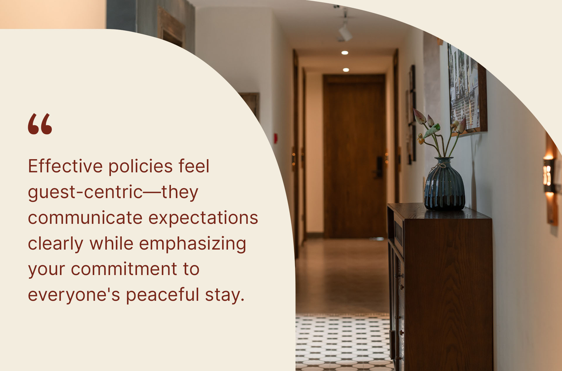 Quote on guest-centric quiet hours emphasizing how to handle hotel noise complaints and protect guest sleep quality