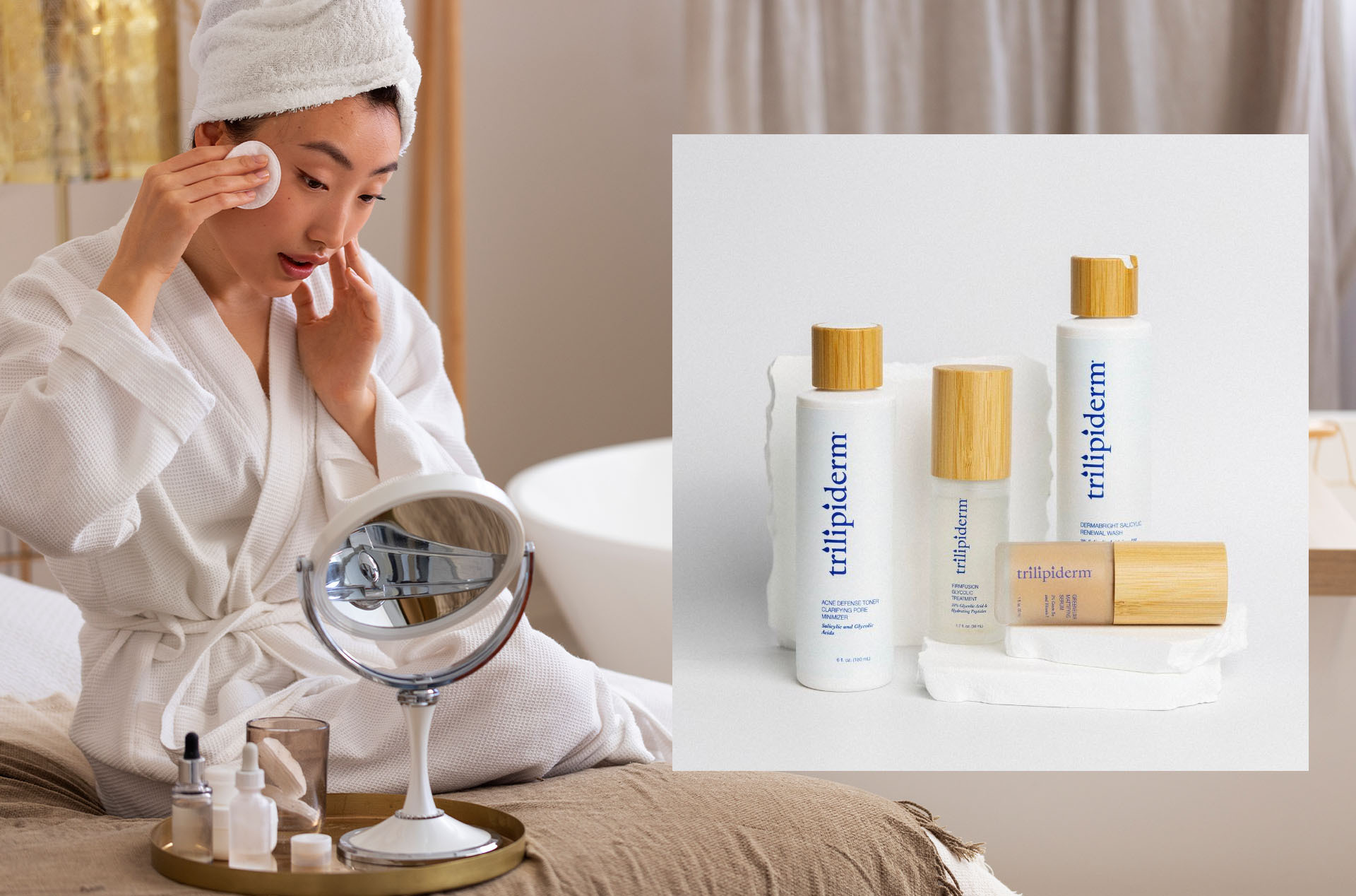 Hotel guest using bath and body amenities as part of a pre-sleep ritual to support guest sleep quality and reduce hotel noise complaints