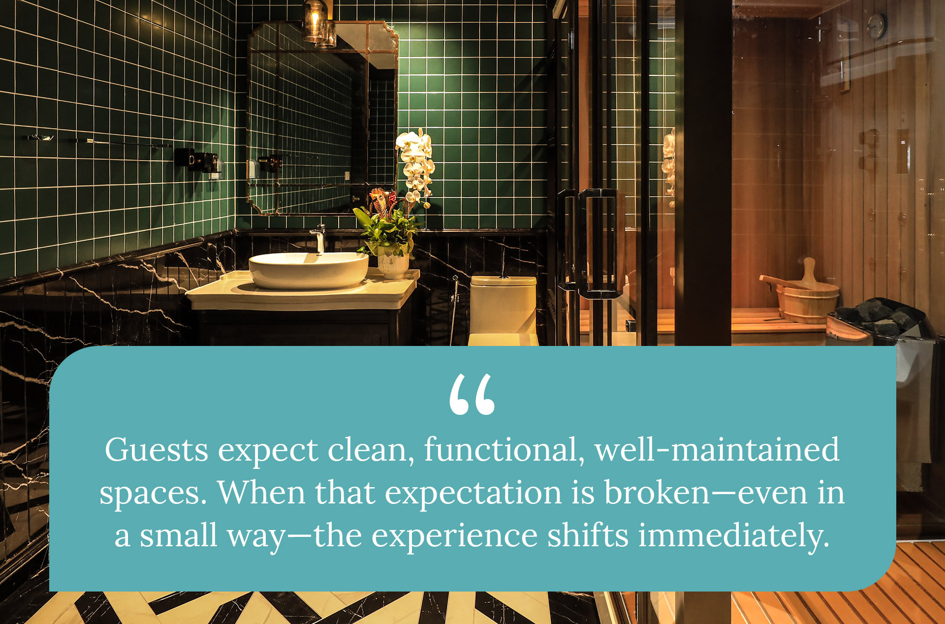 guest expect clean spaces preventive maintenance hospitality