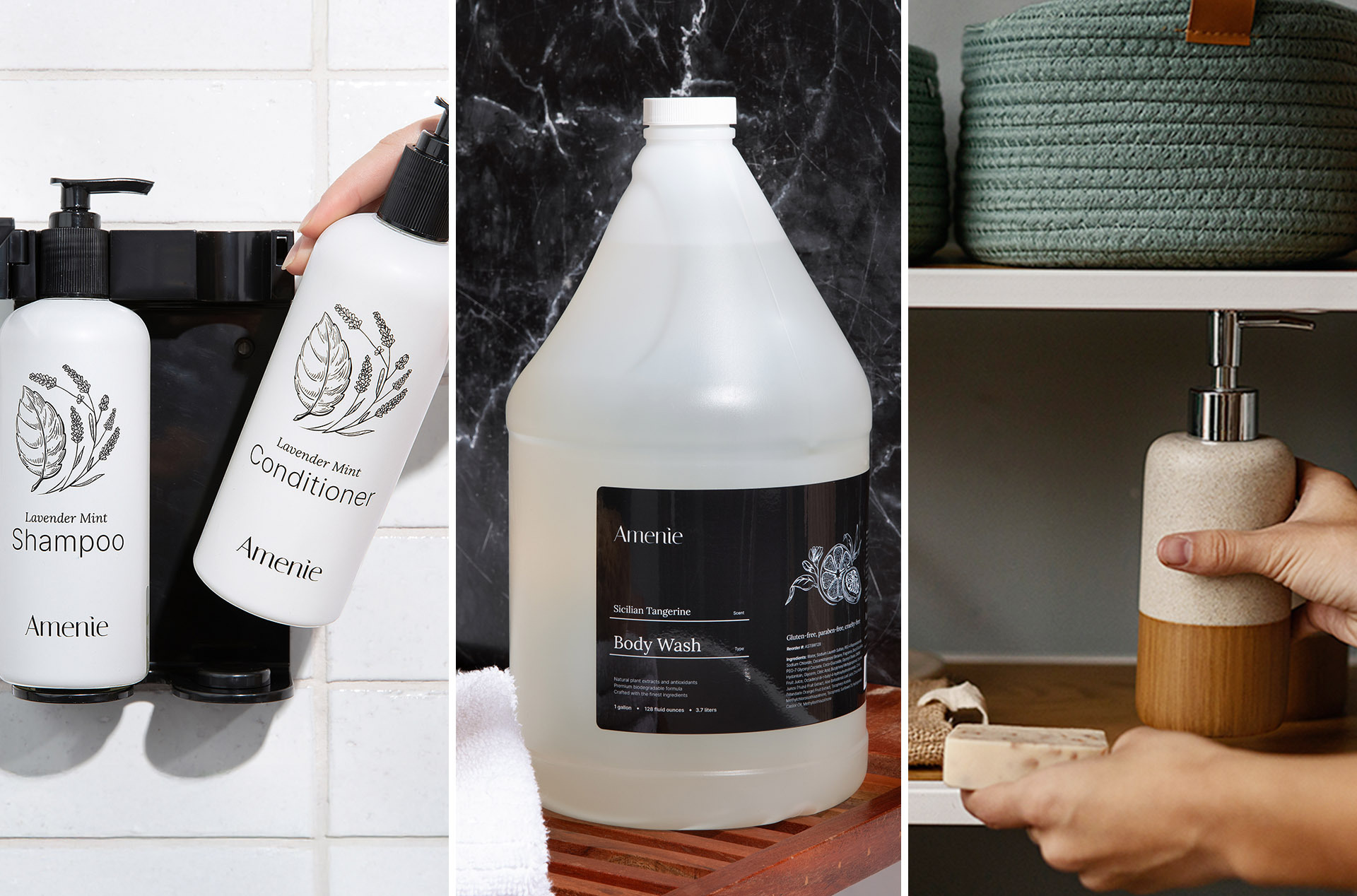 lavender mint shampoo amenie bath and body collection